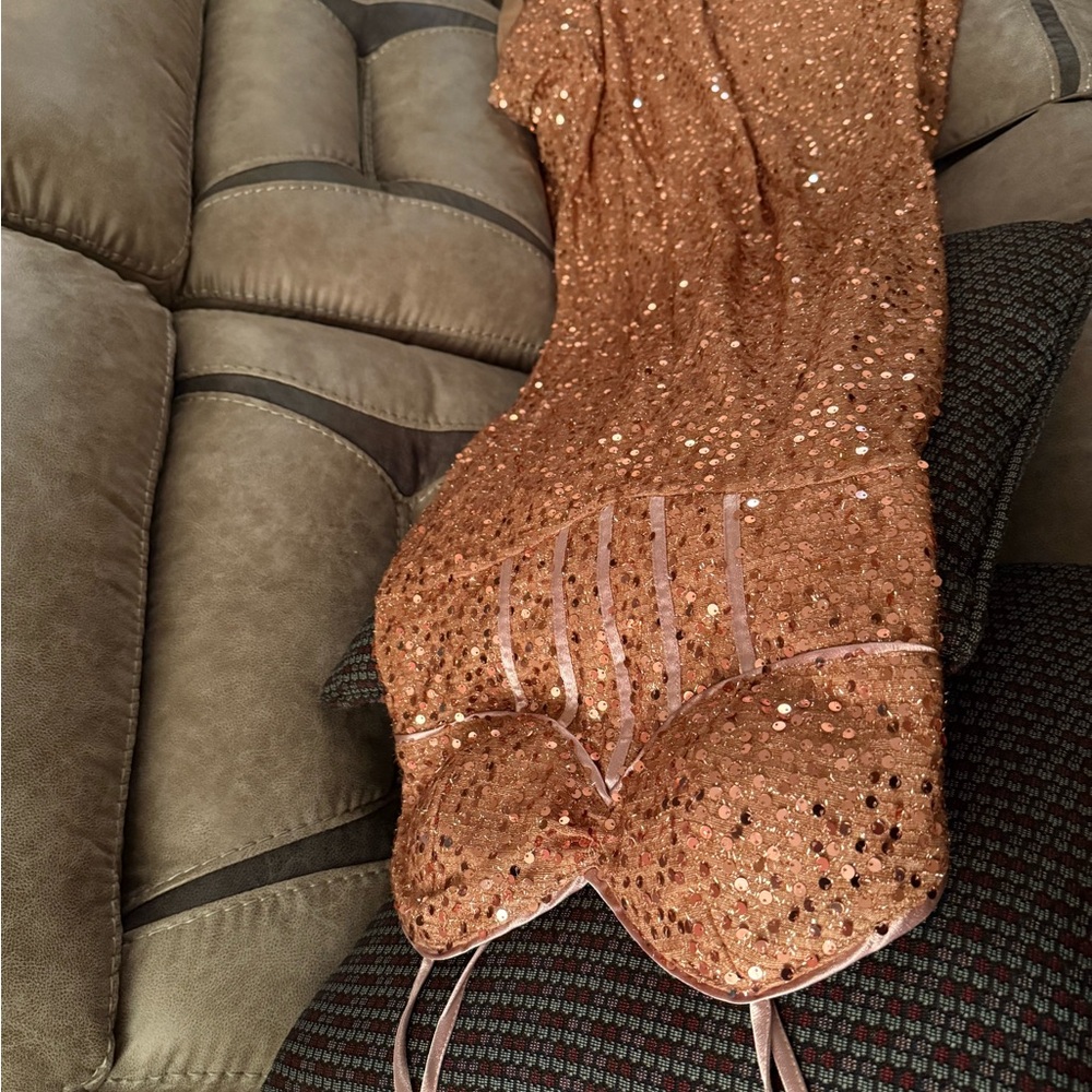 Sequin Maxi Dress in Bronze - Picture 4 of 8